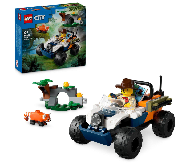 LEGO City 60424 Quad badacza dżungli z pandą czerwoną - 1248582 - zdjęcie